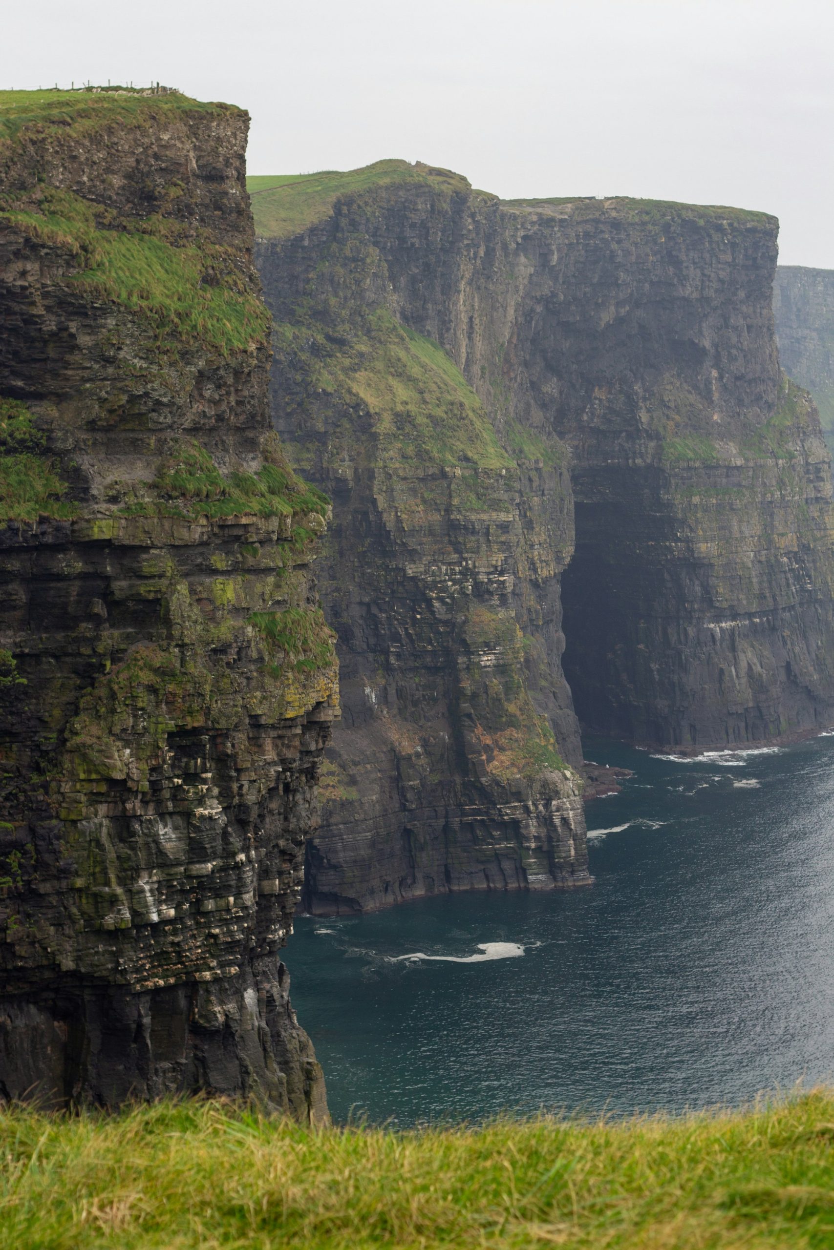 Cliffs of Moher on a misty day
